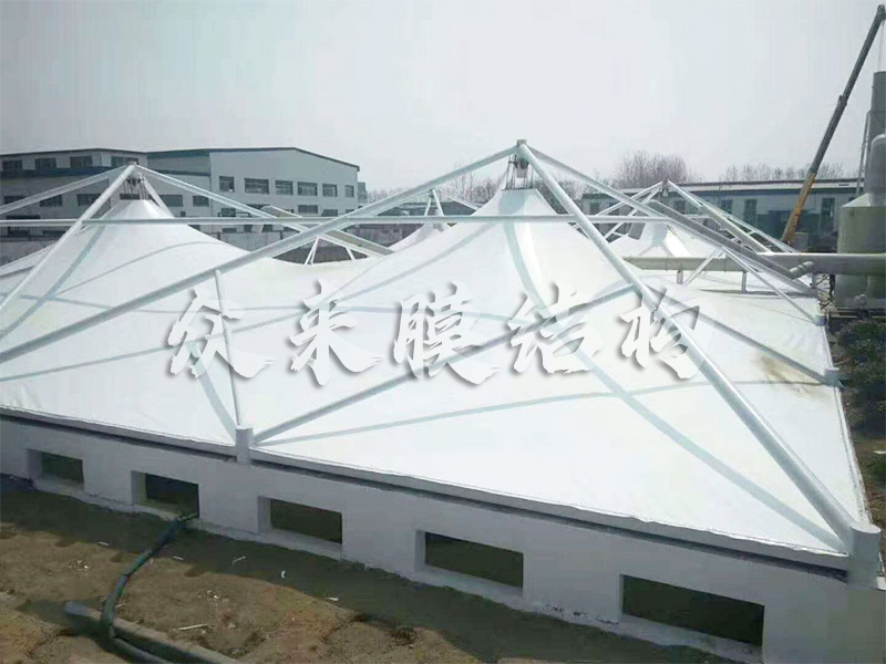 膜结构污水池加盖
