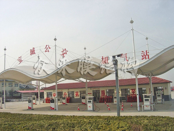 膜结构加油站加气站