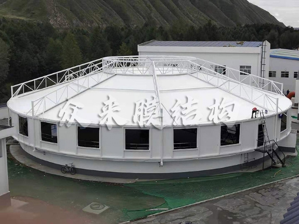 膜结构污水池加盖